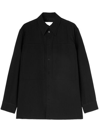 Jil Sander wool shirt - men - Wool - 38 - Black