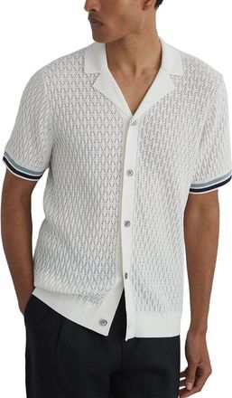 Reiss Bilsby Knitted Tape Shirt