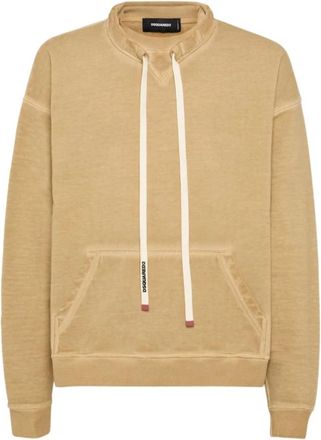 Dsquared2 Stijlvolle Sweaters Collectie - Heren - Sweatshirts - Beige - S - Hoodies & sweatvesten