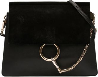 Chlo&eacute; Pre-owned Chloe Medium Calfskin and Suede Faye Crossbody Ladies NRZKE0IHH53QFV9G