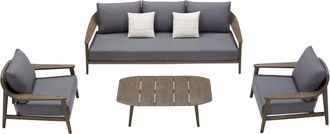 Higold 4-teiliges Design Gartenlounge-Set Leo - 5 Sitzplätze