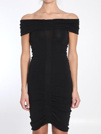Alexander Wang Off-the-shoulder Dress With Ruches
