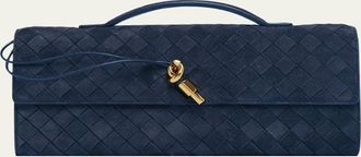 Bottega Veneta Andiamo Suede Clutch Bag