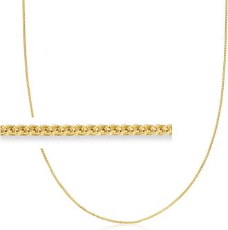 Ross-Simons 1mm 10kt Yellow Gold Adjustable Wheat-Chain Necklace