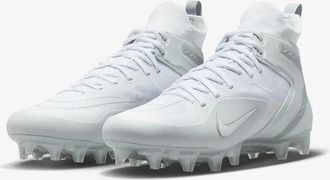 Nike Alpha Huarache Elite CW4440-110 Mens White Lacrosse Cleats UWU414