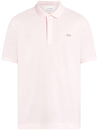 Lacoste Polo a maniche corte con applicazione - Rosa