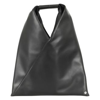 Maison Margiela Tassen, Dames, Zwart, ONE Size, Japanse Schoudertas in Zwart