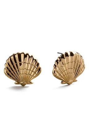 BaubleBar Marina Gold Seashell Earrings at Nordstrom