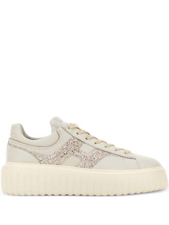 Hogan Womens H-Stripes Platform Sneakers