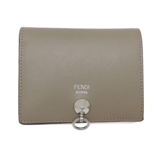 Fendi Beige Grayish Leather Wallet (Bi-Fold) (Pre-Owned)