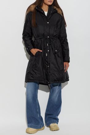 Moncler Moustique Puffer Jacket, Womens, Black