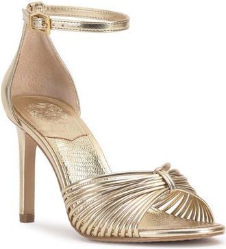 Vince Camuto Blaine Ankle Strap Sandal in Egyptian Gold at Nordstrom, Size 8.5