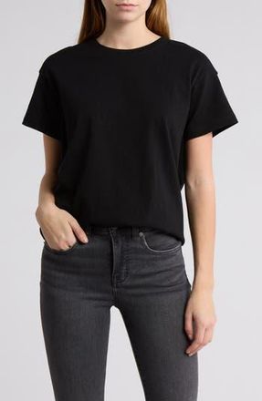 Madewell Oversize Cotton T-Shirt in Jet Black at Nordstrom Rack, Size X-Small