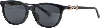 Gucci Black Horsebit Sunglasses
