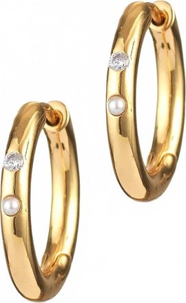 Anni Lu Womens Brigitte Hoops Earrings In Gold