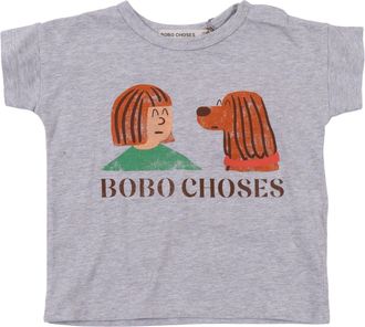 Bobo Choses Bobo elige amigos en una camiseta de pepinillo