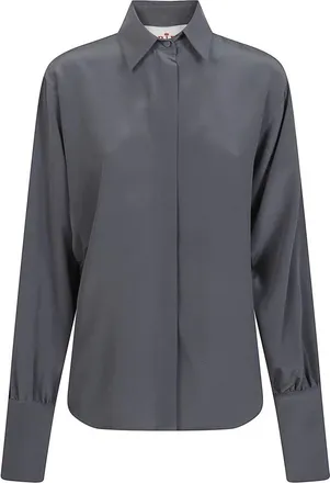 Crida Milano Overhemden, Dames, Grijs, Xs/S, Crida Shirts Grijs