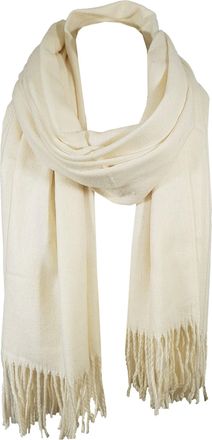 World of Shawls Unisex Ladies Mens Wrap Shawl Scarf Blanket Thick Winter Warm (Ivory)