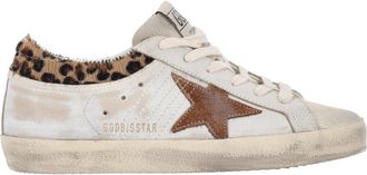 Golden Goose White Super Star Leather Sneakers