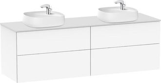 Roca Roca - Mueble Base Para 2 Lavabos Sobre Encimera Blanco Beyond