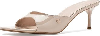 Calvin Klein Vixie Womens Sandals Light Natural Patent : 7.5 M, Faux Leather