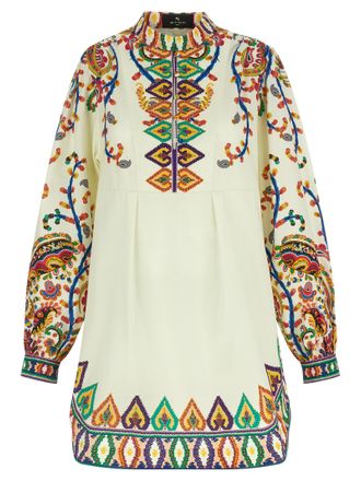 Etro Multicolor Cotton Short Womens Dress