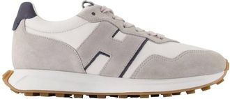 Hogan H601 Allacciato H Patch Trainers - male - Hogan - Sneakers - Gray - 7 UK - Shoes