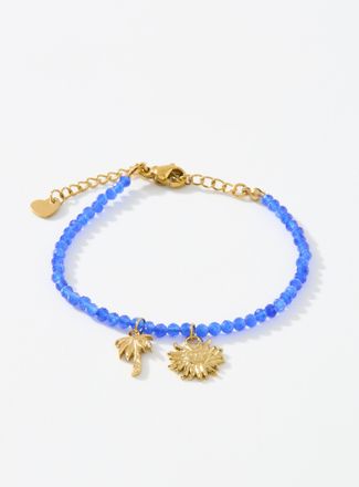 Simons Womens Summery charm beaded bracelet