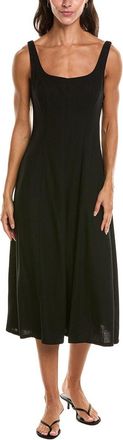 Nanette Lepore Linen-Blend Mid Dress