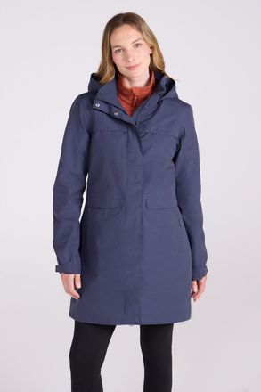 Mountain Warehouse Dames/Dames Cloudburst Textured Waterdichte Jas (Marine)