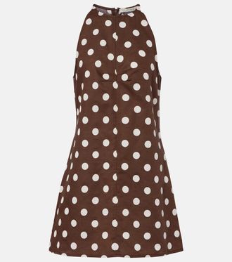 Asceno Antigua linen and cotton minidress