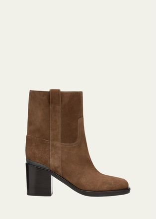 Brunello Cucinelli 60mm Suede Ankle Boots