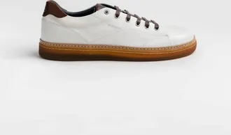 Scarpe di Bianco Mens Imola Ciana Sneaker In White