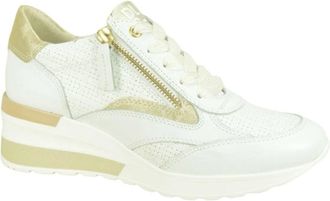 DL Sport Gouden en witte Runner met spikes - Dames - Sneakers - Wit - 41 EU - Schoenen