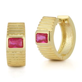 Glaze Jewelry Sterling Silver Vintage Ribbed Hoops