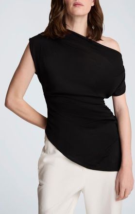 Kenneth Cole Asymmetric Hem One-Shoulder Sweater in Black at Nordstrom, Size X-Small