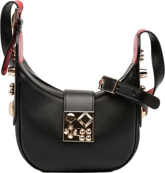 Christian Louboutin Pre-owned Shoulder Bags, female, Black, Size: ONE SIZE Pre-owned Embellished Leather Bag