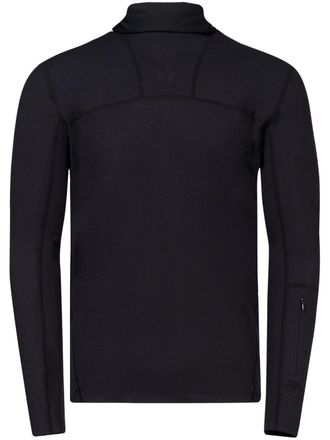 Perfect Moment logo-print ski top - men - Polyamide/Fabric/Elastane - S - Black