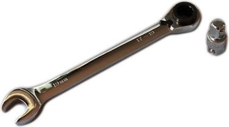 Trade Shop Trade Shop - Chiave Combinata Cricchetto Reversibile Fissa A Stella 19mm 17-19mm Adattatore