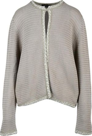 Fabiana Filippi Cardigan in tricoat - Dames - Vesten - Blauw - L - Katoen - Truien & Vesten