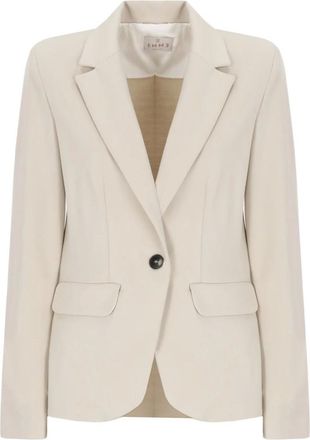 Marella Jassen, Dames, Beige, L, Leer, Blazer