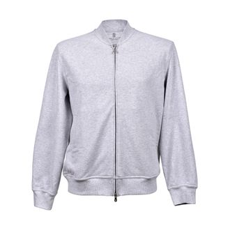 Brunello Cucinelli Bicolor Cotton Mens Sweatshirt