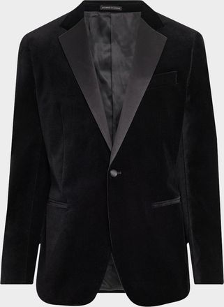 Reiss Men & apos;s Ace Velvet Satin-Trim Blazer