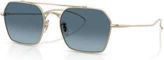 Oliver Peoples Tk-15 - unisex - Zonnebrillen - Geel - 53 MM - Accessoires