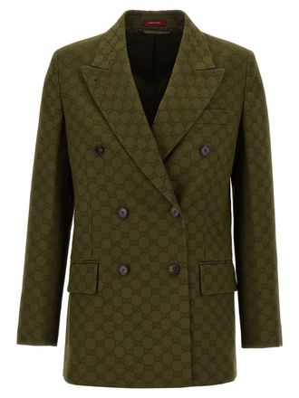 Gucci Gg Double-Breasted Blazer