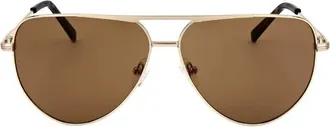 Guess Brown Pilot Mens Sunglasses GF00059 32E 62