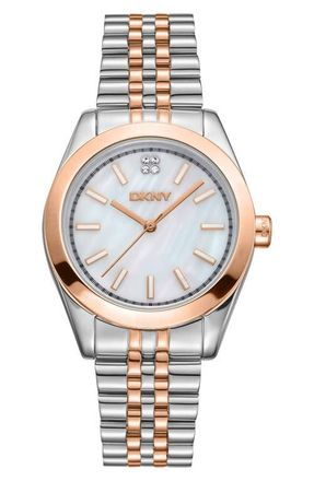 DKNY Nolita Midi Bracelet Watch, 32mm in White Mop at Nordstrom