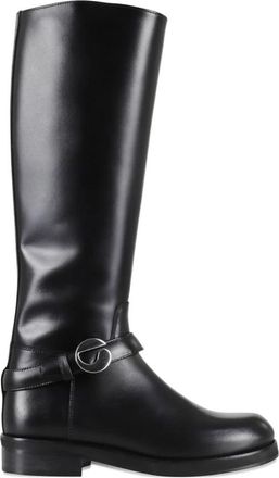 Coperni Belt Cavalier - Dames - Hoge Laarzen - Zwart - 37 EU - Leer - Schoenen
