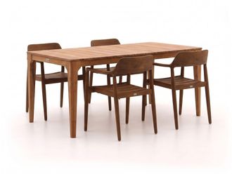 Bellagio la vita attrattiva Bellagio Balba/Bruca 170cm dining tuinset 5-delig stapelbaar