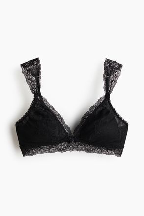 H&M Wattierter Soft-BH aus Spitze - Schwarz